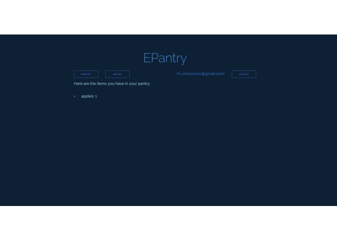 EPantry – screenshot 1