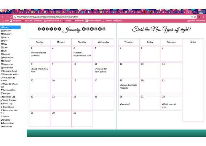 Bullet Journal – screenshot 3