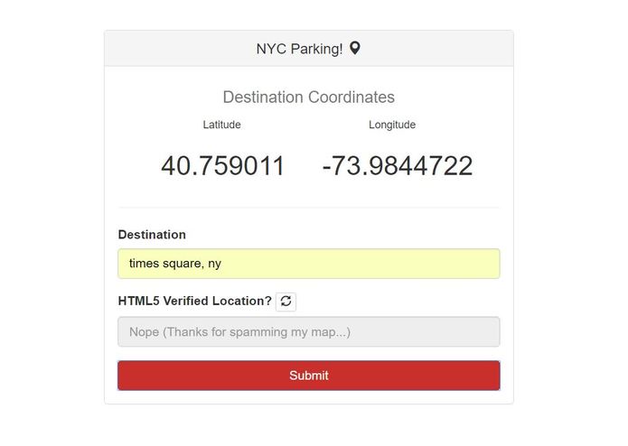 NYC Parking Finder – screenshot 1