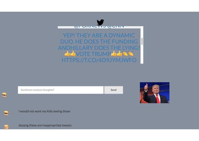 Election Sentiment – screenshot 2