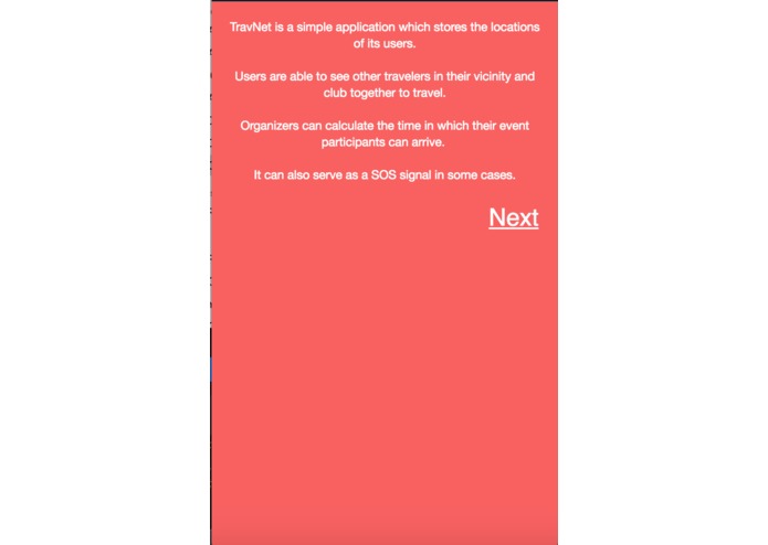 TravNet – screenshot 2