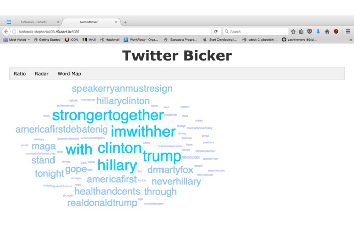 Twitter Bicker – screenshot 1