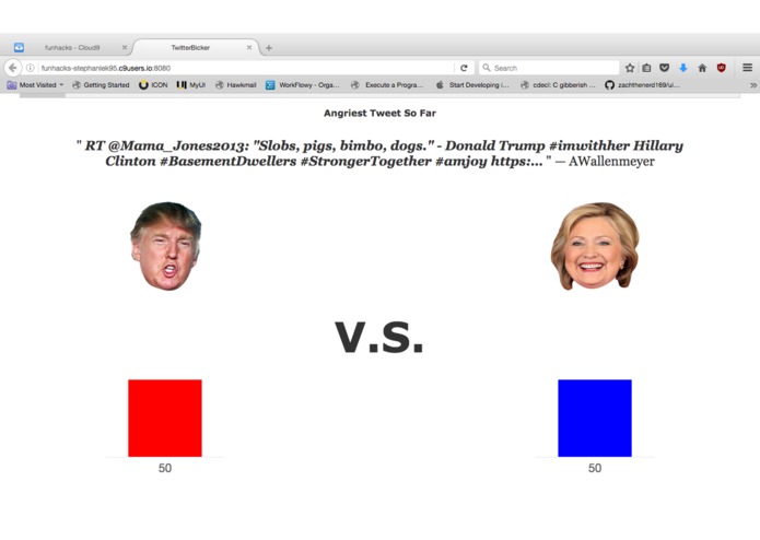 Twitter Bicker – screenshot 3