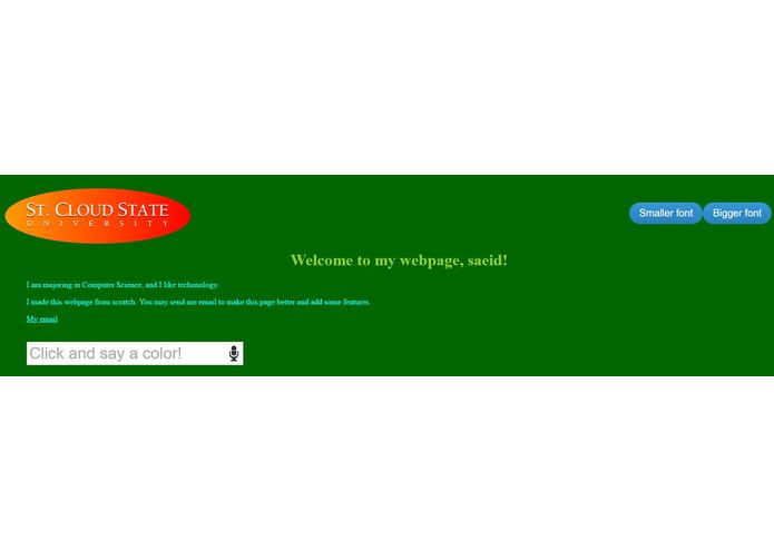 A Webpage – screenshot 1