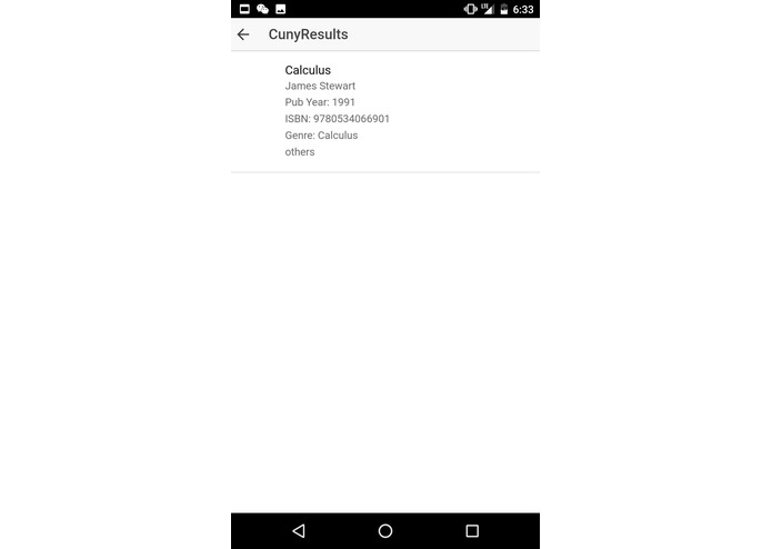 CUNYBookshelf – screenshot 2