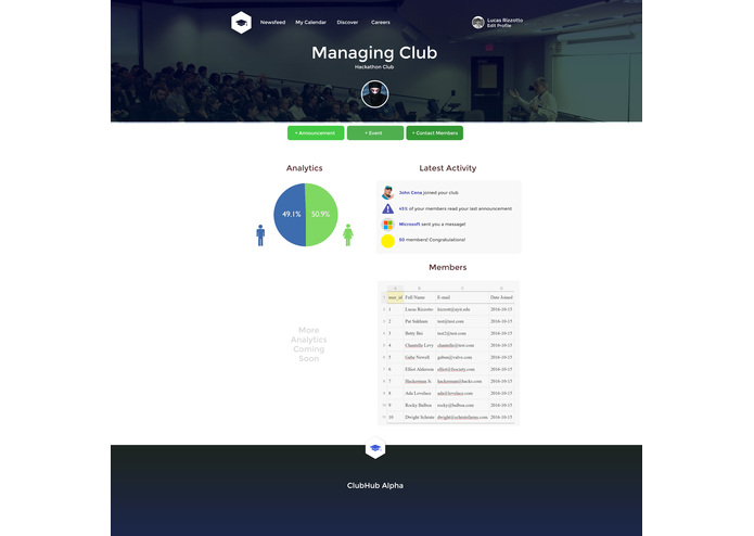 ClubHub – screenshot 2