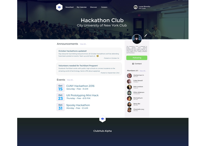 ClubHub – screenshot 3