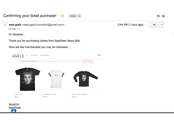 ASK SeatGeek – screenshot 2