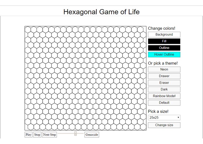 HexagonalGameOfLife – screenshot 1