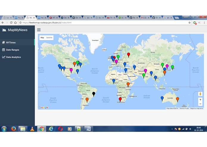 MapMyNews – screenshot 1