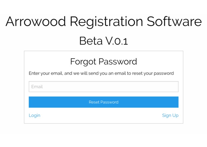 Arrowood Registration Software – screenshot 2