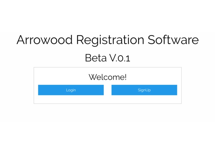 Arrowood Registration Software – screenshot 3