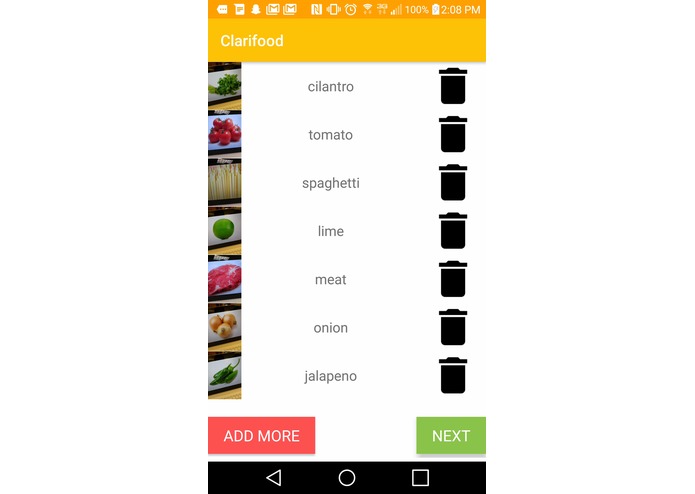 Clarifood – screenshot 1