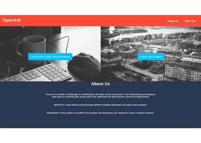 OpenAid – screenshot 1