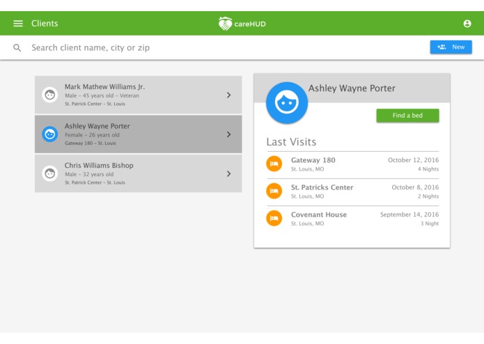 careHUD – screenshot 2