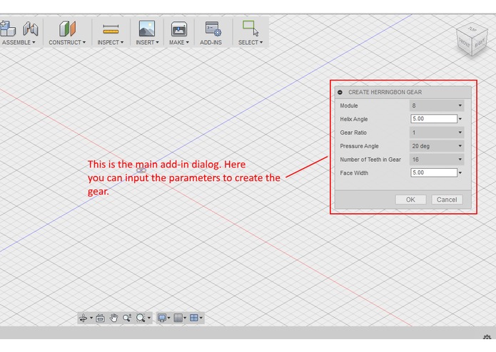 Herringbone Gear Generator – screenshot 2