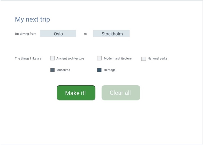 routePlanner – screenshot 1