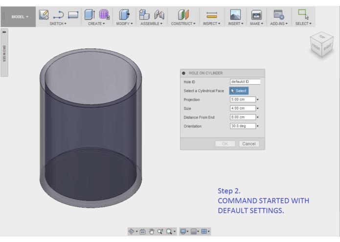 Hole On Cylinder – screenshot 2