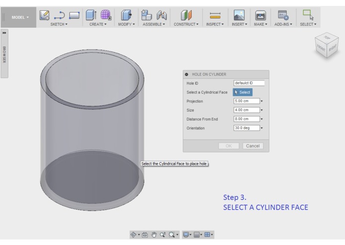 Hole On Cylinder – screenshot 3