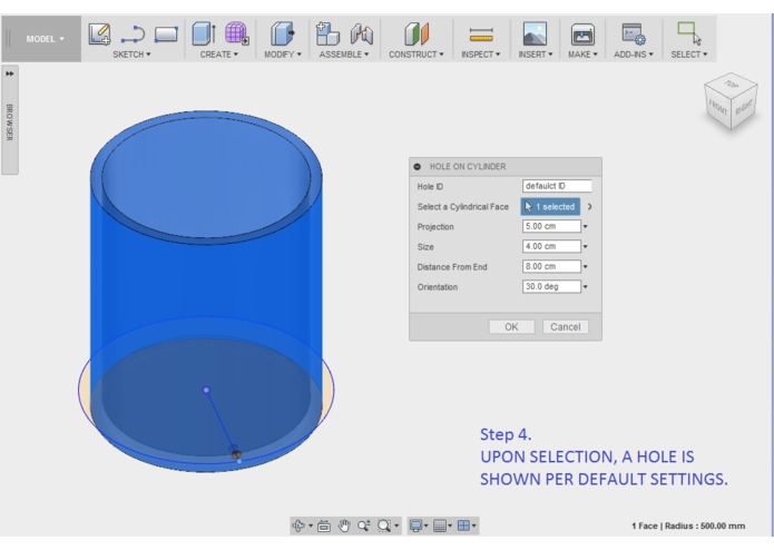 Hole On Cylinder – screenshot 4