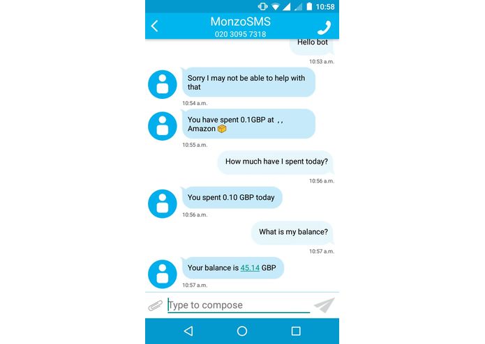 MonzoSMS – screenshot 3