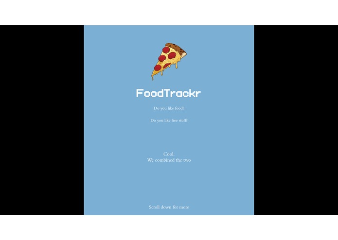 FoodTrackr – screenshot 1