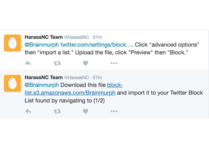 HarassNC – screenshot 2