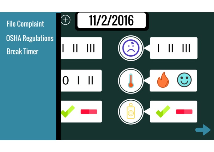 OSHApp – screenshot 2