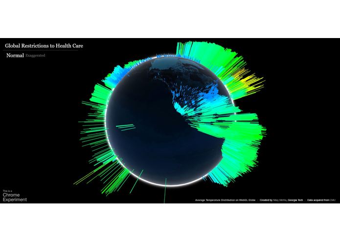 Visualizing Global Restrictions to Health Care – screenshot 1