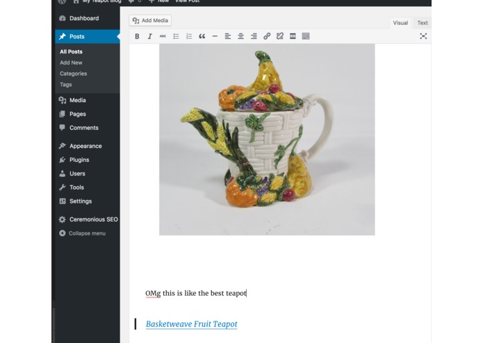 Ceremonious SEO – screenshot 2