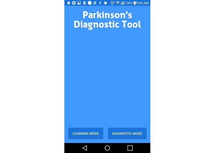 Parkinson's Diagnostic Tool – screenshot 1