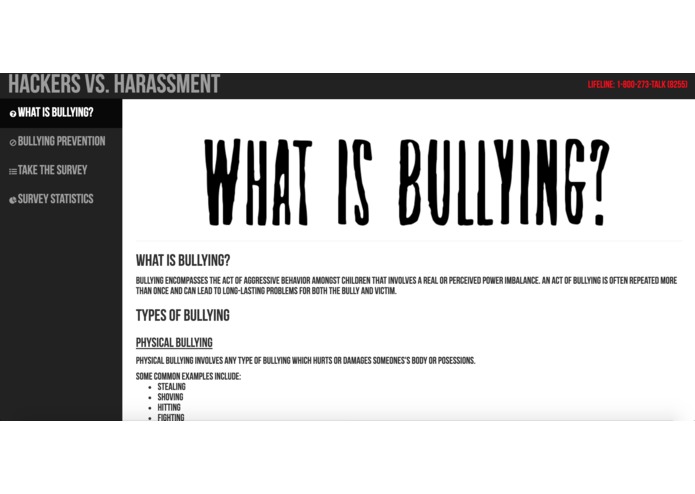 Hackers vs. Harassment – screenshot 1