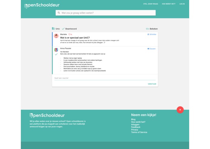 openSchooldeur – screenshot 2