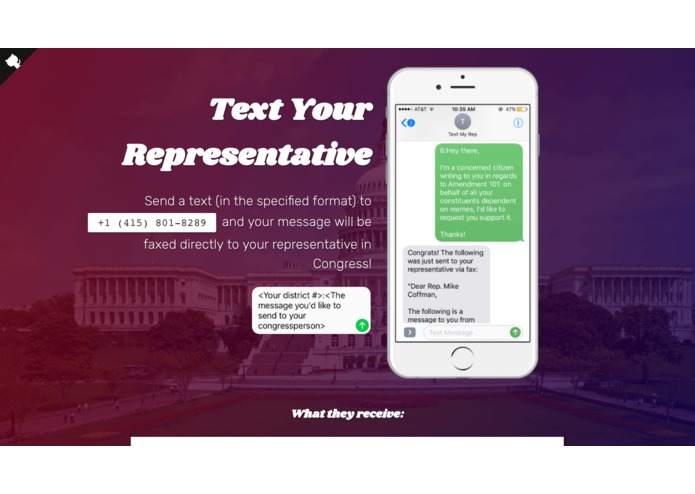 Text Your Representative – screenshot 1