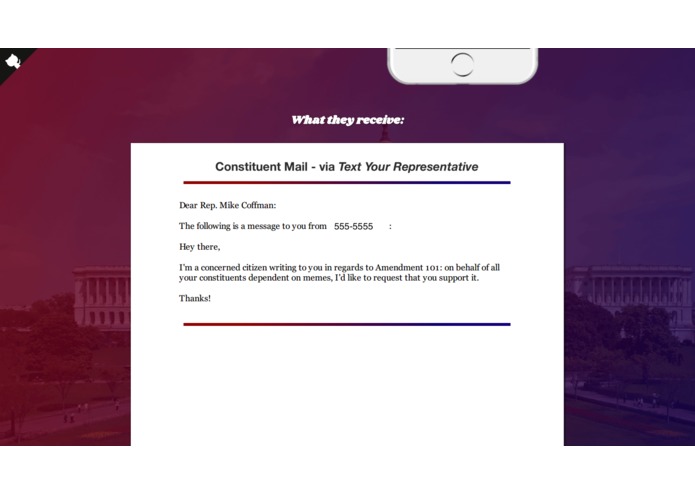 Text Your Representative – screenshot 2