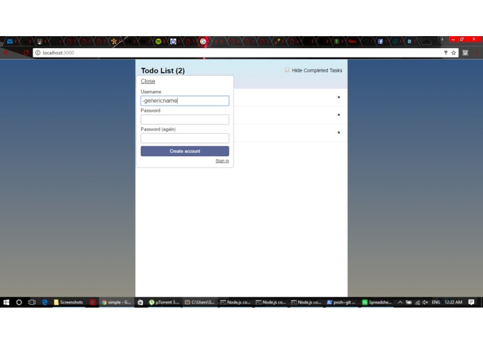 todo-list – screenshot 3