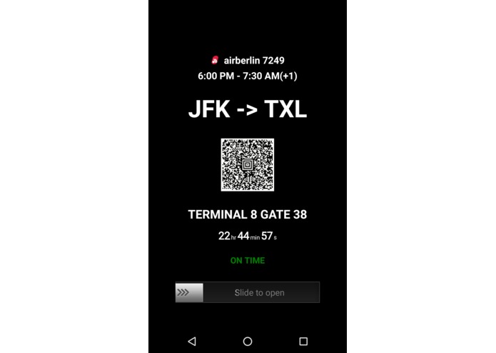 Lockscreen Boarding pass – screenshot 2