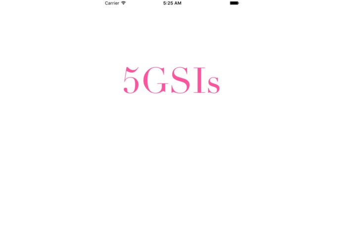 5GSIs – screenshot 1