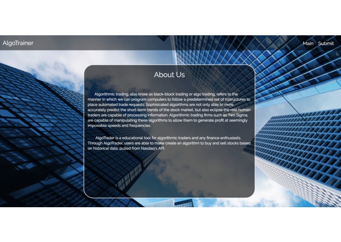 AlgoTrainer – screenshot 3