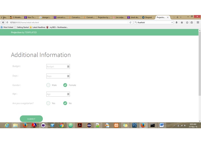 yhack_project – screenshot 2