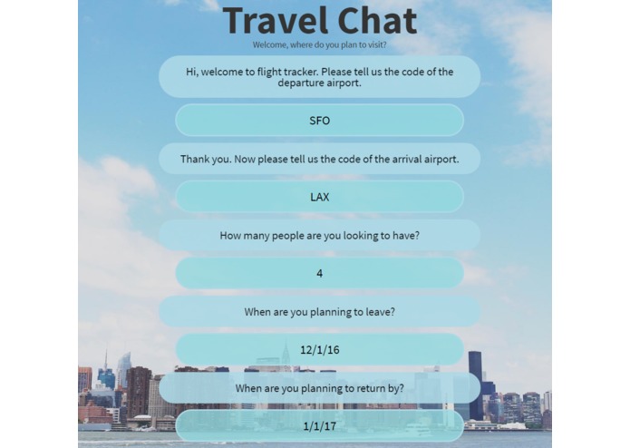 Travel - Chatbot – screenshot 1