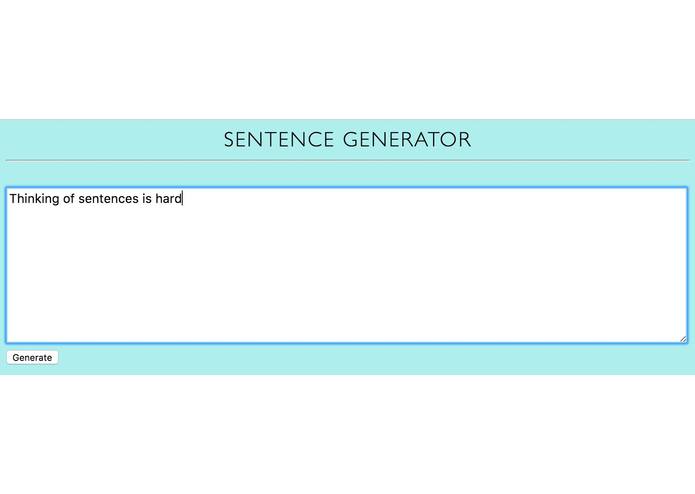 Sentence Generator – screenshot 2