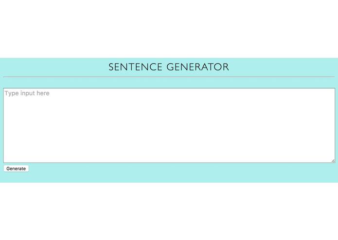 Sentence Generator – screenshot 1