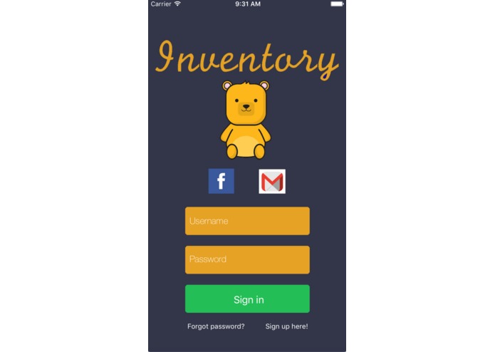 Inventory  – screenshot 1