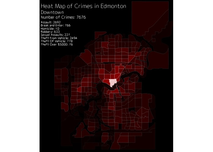 YEG Crime Heat Map – screenshot 1