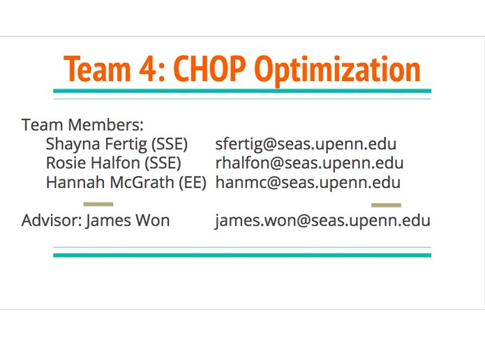 CHOPtimization – screenshot 1