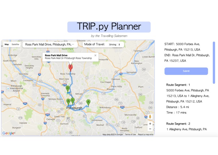TRIP.py Planner – screenshot 1