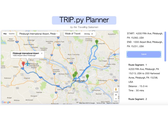 TRIP.py Planner – screenshot 2