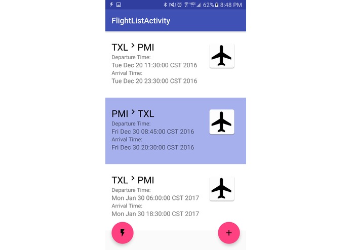 AirBerlin schedule updater – screenshot 2