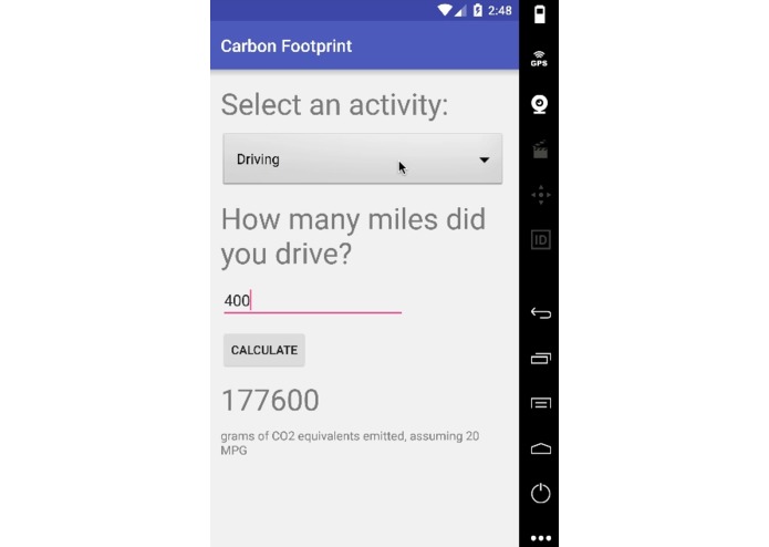 Carbon Footprint – screenshot 1